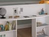 Pirouette White Wooden Storage Midsleeper