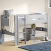 Pluto Dove Grey Wooden Mid Sleeper