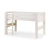 Pluto Stone White Wooden Mid Sleeper