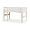 Pluto Stone White Wooden Mid Sleeper