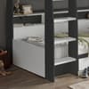 Polaris Grey and White Wooden Storage Bunk Bed