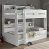 Polaris White Wooden Storage Bunk Bed