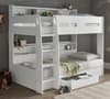 Polaris White Wooden Storage Bunk Bed