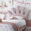 Princess Pink Velvet Bed with Clay Mattress Included