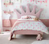 Princess Pink Velvet Kids Bed