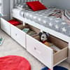 Quest White Wooden 3 Drawer Storage Bed