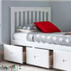 Quest White Wooden 3 Drawer Storage Bed