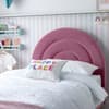 Rainbow Pink Velvet Kids Bed with Ethan Mattress Included