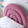 Rainbow Pink Velvet Kids Bed