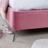 Rainbow Pink Velvet Kids Bed