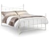 Rebecca Stone White Metal Bed