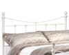 Rebecca Stone White Metal Bed