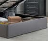 Rialto Grey Fabric Ottoman Storage Bed