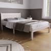Rio White Washed Wooden Bed Frame - 4ft Small Double
