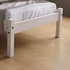 Rio White Washed Wooden Bed Frame - 4ft Small Double