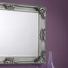 Rococo Pewter Wall Mirror - 110 x 80 cm