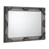 Rococo Pewter Wall Mirror - 110 x 80 cm