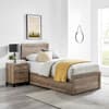 Rodley Oak Wooden Ottoman Storage Bed