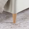 Rosario Warm Stone Velvet Fabric Bed