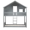 Safari Grey Wooden Bunk Bed Frame