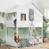 Safari White Wooden Bunk Bed Frame