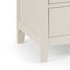 Salerno Ivory and Oak Wooden 4 Drawer Chest