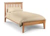 Salerno Oak Finish Wooden Bed Frame - 5ft King Size