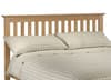 Salerno Oak Finish Wooden Bed