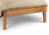 Salerno Oak Finish Wooden Bed Frame - 4ft6 Double