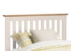 Salerno Ivory and Oak Finish Wooden Bed Frame - 3ft Single