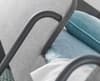 Saturn Grey Fabric Bunk Bed - 3ft Single