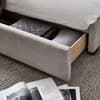 Savannah Grey Velvet Storage Bed