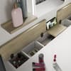 Secret Vanity Oak and White Wooden Dressing Table