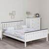 Shanghai White and Grey Wooden Bed