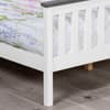 Shanghai White and Grey Wooden Bed