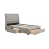 Shelby Grey Fabric 3 Drawer Storage Bed