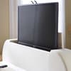 Shelly Cream Fabric Electric TV Bed Frame - 6ft Super King Size