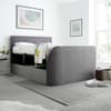 Sherlock Light Grey Velvet Ottoman Electric Media TV Bed