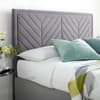 Sherlock Light Grey Velvet Ottoman Electric Media TV Bed