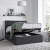 Sebastian Grey Velvet Ottoman Storage Bed