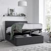 Sebastian Grey Velvet Ottoman Storage Bed