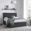 Sebastian Grey Velvet Ottoman Storage Bed