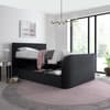 Sherlock Grey Velvet Ottoman Electric TV Bed