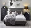 Shoreditch Grey Velvet Fabric Bed