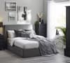 Shoreditch Grey Velvet Ottoman Storage Bed