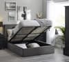 Shoreditch Grey Velvet Ottoman Storage Bed Frame - 5ft King Size