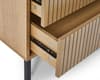 Sia Oak 3 Drawer Wooden Chest