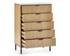 Sia Oak 5 Drawer Wooden Chest