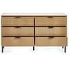 Sia Oak 6 Drawer Wooden Chest