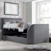 Simpson Light Grey Fabric Ottoman Electric TV Bed